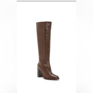 Vince Camuto Brown Tall Heeled Boots Parnela